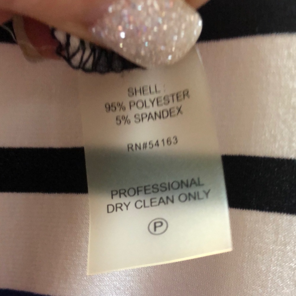♥️ Calvin Klein Striped Maxi Dress Size 2 - Picture 9 of 10